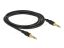 DeLock Stereo Jack 3,5mm 3 pin male > male cable 2m Black