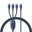 Baseus Flash Series 100W Type-C to C+C+C Fast Charging Cable 1,5m Blue