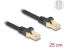DeLock CAT6A S-FTP Patch Cable 0,25m Black
