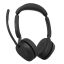 Jabra Evolve3 65 MS Stereo Link 390a Wireless Bluetooth Headset + Stand Black