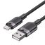 Vention USB 2.0 A Male to C Male 3A Aluminum Alloy Type cable 1m Black