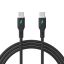 Akyga AK-USB-67 USB-C to USB-C 60W Cable 1m Black