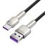 Baseus Cafule Series Metal USB - USB-C Cable 2.4A 25cm Black