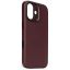 Decoded Leather Backcover for iPhone 17 Dark Ruby