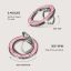Burga Magnetic Ring Holder Silver Sakura