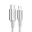 UGREEN USB-C to Lightning Cable Aluminum Shell Braided 1m Silver