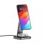 Satechi 2-in-1 Foldable Qi2 Wireless Charging Stand Space Gray
