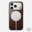 Nomad Modern Leather Case for iPhone 17 Pro Rustic Brown Horween
