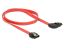 DeLock SATA 6 Gb/s Cable straight to right angled 50cm Red