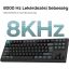 Keychron Q3 Ultra 8K Bluetooth / vezeték nélküli magyar Silk POM Banana mechanikus billentyűzet fekete