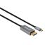 Manhattan 8K@60Hz USB-C to DisplayPort 1.4 Adapter Cable 2m Black