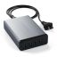 Satechi 108W Type-C MultiPort Travel Charger (1x USB-C PD,2x USB3.0,1xQualcomm 3.0) - Space Grey