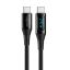 Logilink USB 2.0 Type-C cable C/M to C/M 240W with display 1m Black
