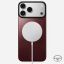 Nomad Magnetic Leather Back (Horween) for iPhone 18 Pro Max/17 Pro Max Burgundy