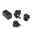 Logilink Dual USB socket travel adapter Black