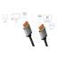 Logilink DisplayPort cable DP/M to DP/M 8K/60Hz alu 1m Black/Grey