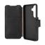 FIXED ProFit oldalra nyíló telefontok kézzel varrott valódi bőr, Samsung Galaxy S25 készülékhez, fekete