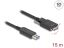 DeLock Active Optical Cable USB 10 Gbps Type-A male to Type Micro-B male with screws 15m Black