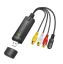Logilink USB 2.0 A/V grabber USB A/M zu 3xCinch + miniDIN5/F Black