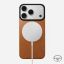 Nomad Magnetic Leather Back (Horween) for iPhone 18 Pro/17 Pro Saddle