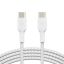 Belkin BoostCharge Braided USB-C to USB-C Cable 1m White (2-Pack)