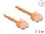 DeLock CAT6 U-UTP Patch Cable 0,5m Orange