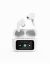 Gembird BT TWS in-ears with LCD display and Active Noise Cancelling White