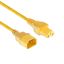 ACT Powercord C14 - C15 0,6m Yellow