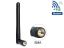 DeLock WLAN 802.11 ac/a/b/g/n Antenna SMA plug 2 dBi omnidirectional with tilt joint Black
