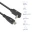 ACT USB 3.0 60W USB Type-C (straight) to USB Type-C (left/right angled) Cable 1m Black