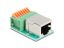 DeLock RJ45 female to Terminal Block with push-button Cat.5e