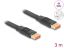 DeLock DisplayPort Flat Ribbon Cable 8K 60Hz 3m Black