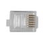 ACT RJ12 (6P/6C) modulaire connector for round cable with solid conductors