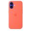 Apple iPhone 16 Silicone Case with MagSafe Tangerine (Seasonal)
