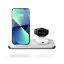 Zens 4-in-1 Stand + Watch Wireless Charger Aluminium White