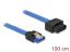 DeLock Extension cable SATA 6 Gb/s receptacle straight > SATA plug straight 100 cm Blue