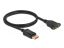 DeLock DisplayPort extension cable panel-mount 8K 60 Hz 1m Black