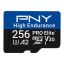 PNY 256GB microSDXC Pro Elite High Endurance Class 10 U3 V30 A2 + adapterrel