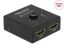DeLock HDMI 2 - 1 Switch bidirectional 4K 60 Hz compact