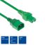 ACT ACT Powercord C14 - C15 green 0.6 m