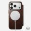 Nomad Modern Leather (Horween) Folio for iPhone 17 Pro Rustic Brown