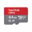 Sandisk 64GB microSDXC Ultra Class10 U1 A1 + adapterrel