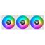 Thermaltake CT120 EX Reverse ARGB Sync PC Cooling Fan White (3-Fan Pack)