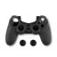 Spartan Gear Playstation 4 Silicon Skin Cover and Thumb Grips Black