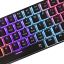 White Shark Ashiko 2 Red Switches Mechanical 60% Gaming Keyboard Black US