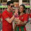 Torras Ostand Q3 Air World Cup Limited case for iPhone 17 Pro Max Red/Green
