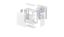 DeepCool CG580 4F WH Tempered Glass White