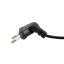 Logilink Power cord Euro male 90° to IEC C7 female 90° 0.75m Black