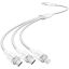 Vention USB 2.0 A Male to 3-in-1 USB-C & Lightning & Micro-B Male 3A Cable 1,5m White