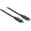 Manhattan USB 3.2 Gen 2 Type-C Device Cable 1m Black